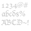 Blecklet font