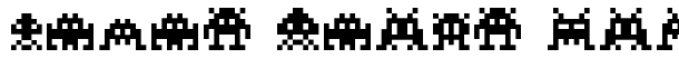 Invaders font logo