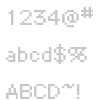 Bitmap font