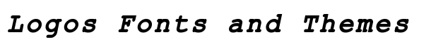 ER Kurier Mac Bold Italic font logo