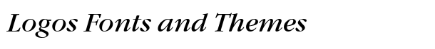 Gourmand Italic font logo