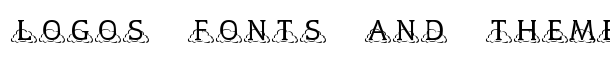 KR Kloudy font logo