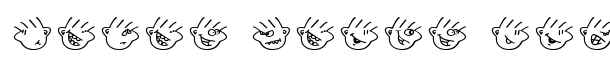 Many moods of Moe font logo