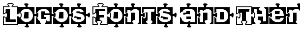 PiecesBW font logo