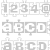 PiecesBW font