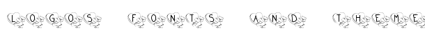 KR Valentine Teddy font logo