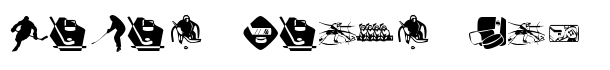 KR Hockey Dings font logo