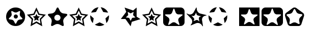 Stars for 3D FX font logo