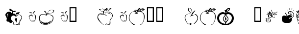 KR Apple A Day font logo