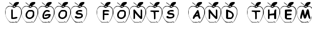 Summers Apples font logo