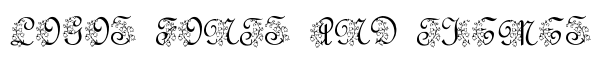 LMS Lily Of The Valley font logo