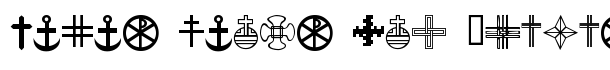 Christian Crosses III font logo