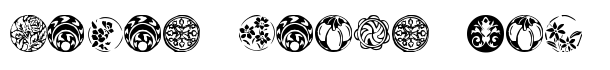 KR Fleurish Circle font logo
