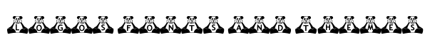 BillyBears Panda font logo