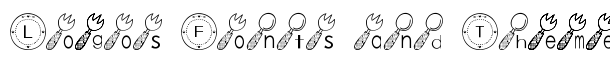 Tableware Font font logo