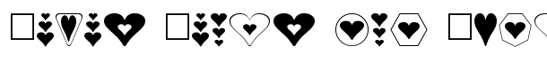Hearts for 3D FX font logo