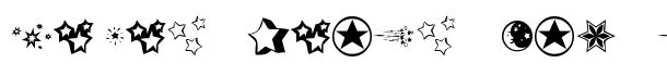 KR Star Struck font logo