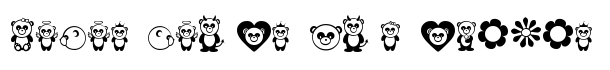 Pandamonium font logo