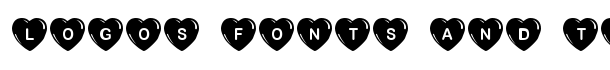 JLR Simple Hearts font logo