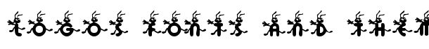 KR Ants font logo