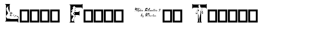 Alpha Silouettes 3 font logo