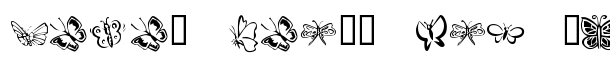KR Butterflies font logo