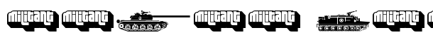 abc  Military dingbats fenotype font logo