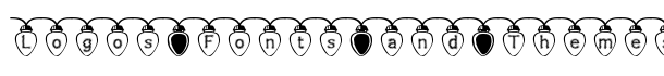 Fuzzy Xmas Lights font logo