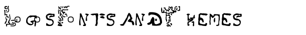 Gylphs of the Ancients font logo