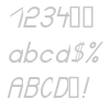 Certified Italic font