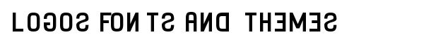 Binary font logo