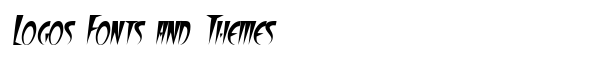 FangsSCapsSSK Italic font logo