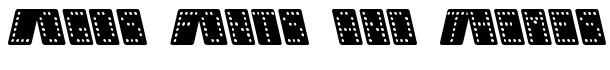 Domino normal kursiv font logo