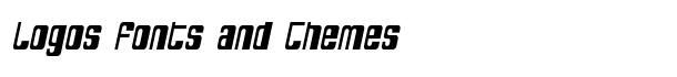 SF DecoTechno Condensed Oblique font logo