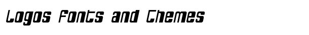 SF DecoTechno Oblique font logo