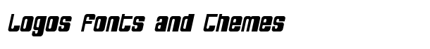 SF DecoTechno Bold Oblique font logo
