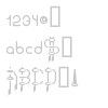 Frazzed font