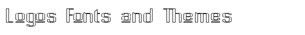 Pecot Upper Outline font logo