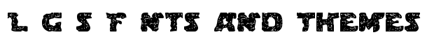 Blown DroidRegular font logo