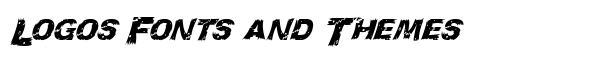 WoodCut Italic font logo