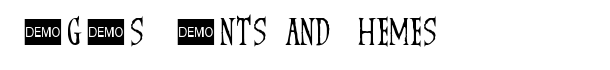 Living Dead 3 DEMO font logo