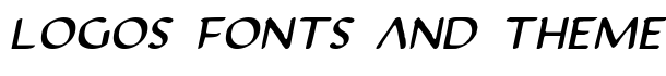 Justinian Italic font logo