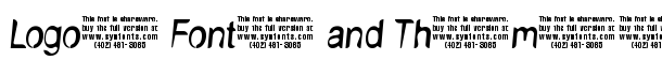 NudE UNPAID DEMO font logo