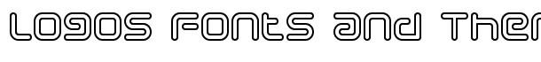 Sci Fied Outline font logo