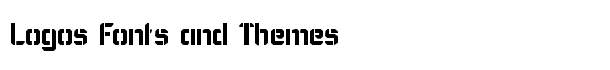 Karisma Stencil font logo