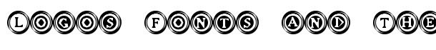 Elevator Buttons Two font logo
