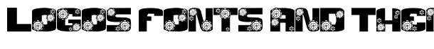 Gear Crank font logo