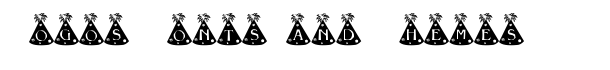 Party Hats font logo