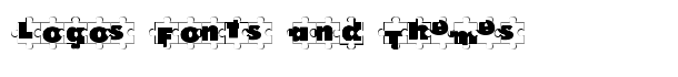 Puzzle Pieces font logo