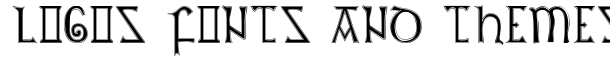 British Outline Majuscules font logo